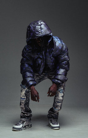 Guapi Hakai Spider Graphic Stacked Denim