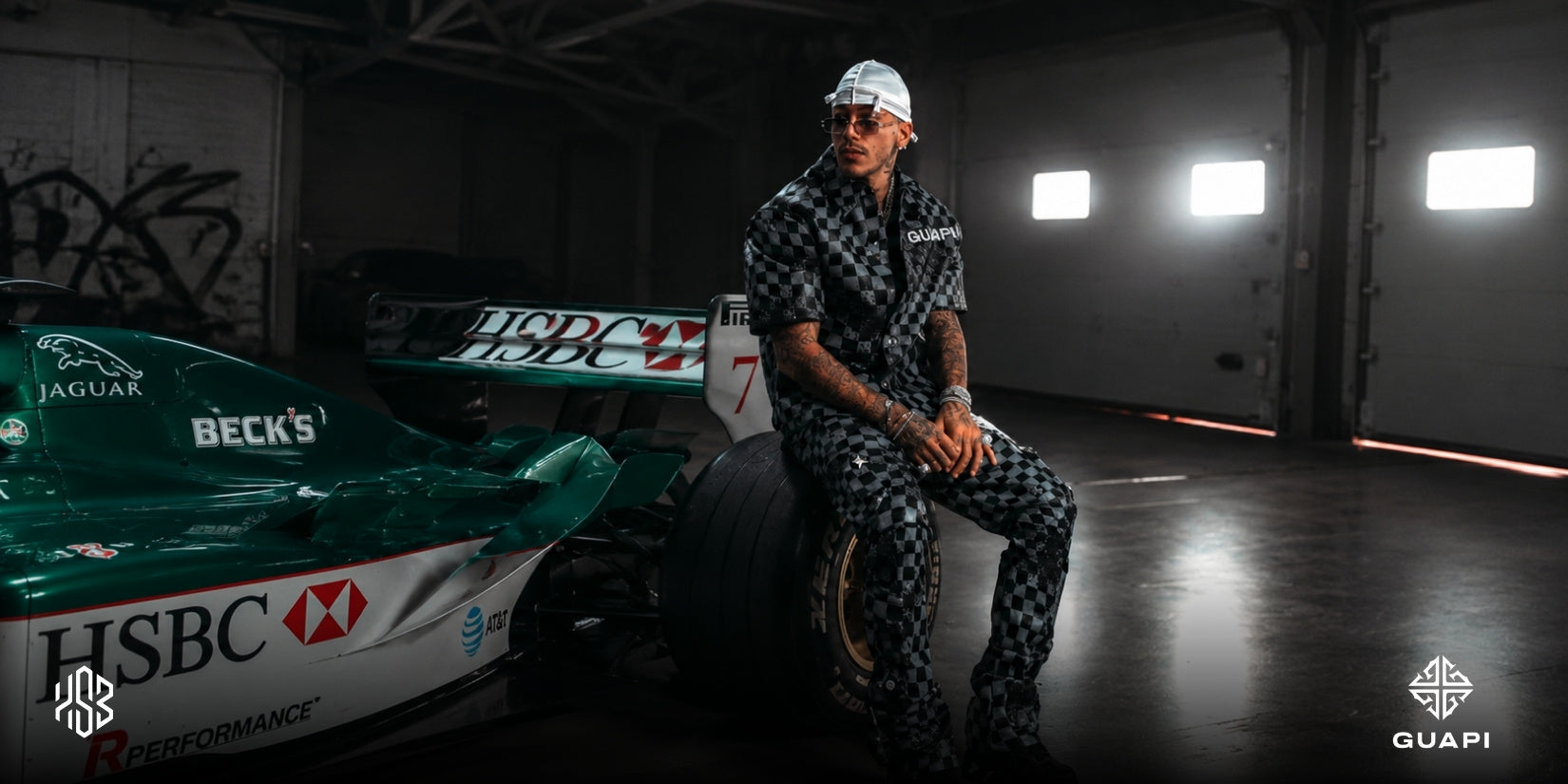 luxury streetwear collection of stacked jeans, hoodies, plaid shirts, plaid flannel shirts, premium sneakers and accessories. 