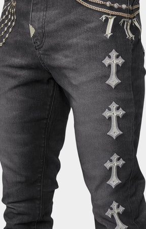 Close-up of printed GUAPI branding and detailed digital graphics