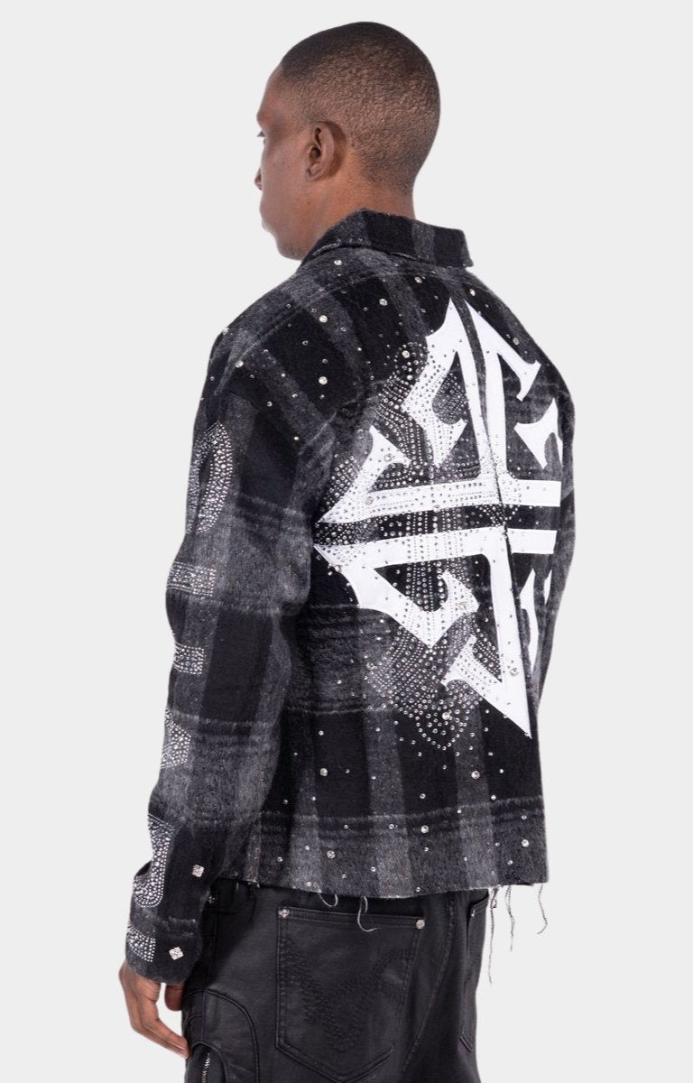 Luxury streetwear styling with Guapi Obsidian Black SNC shirt.