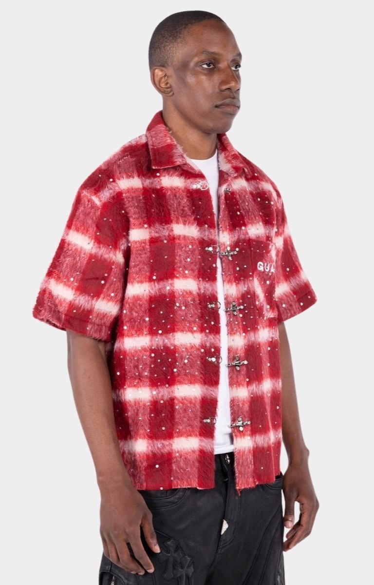 Guapi Red Inferno Shirt styled with luxury streetwear outfit.