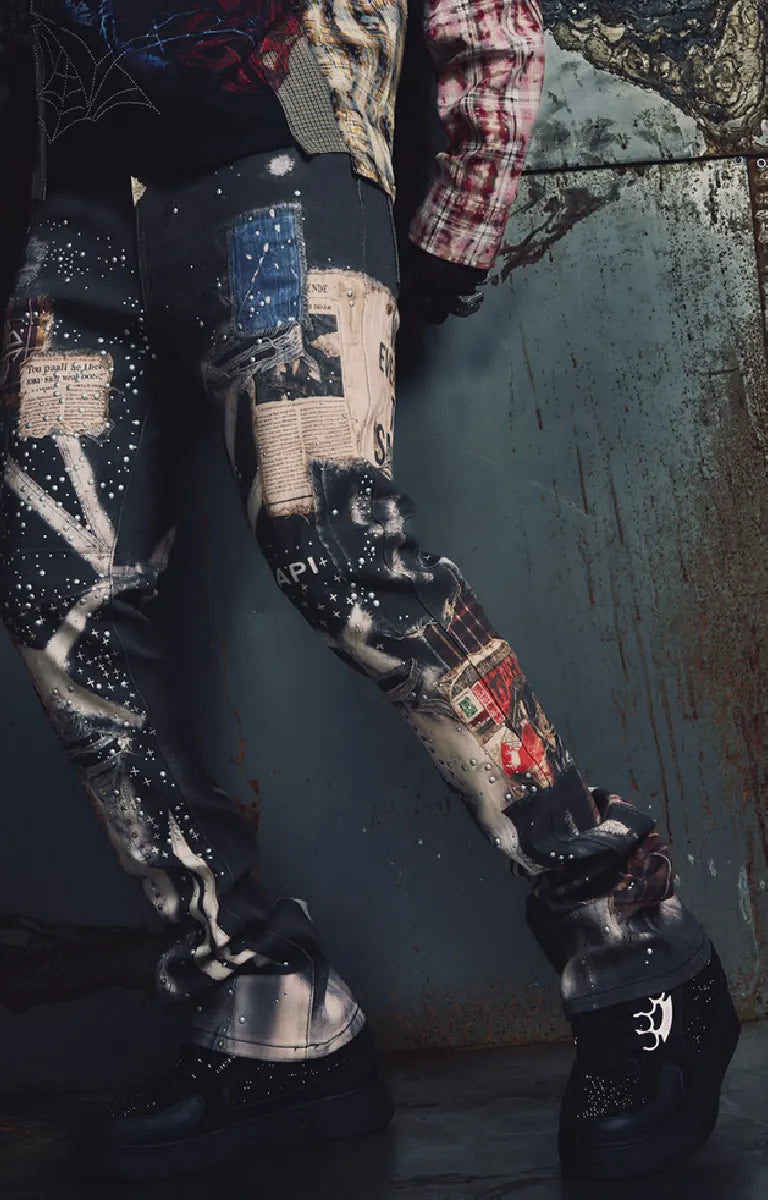 Guapi Vintage Black Chronicle Stacked Denim
