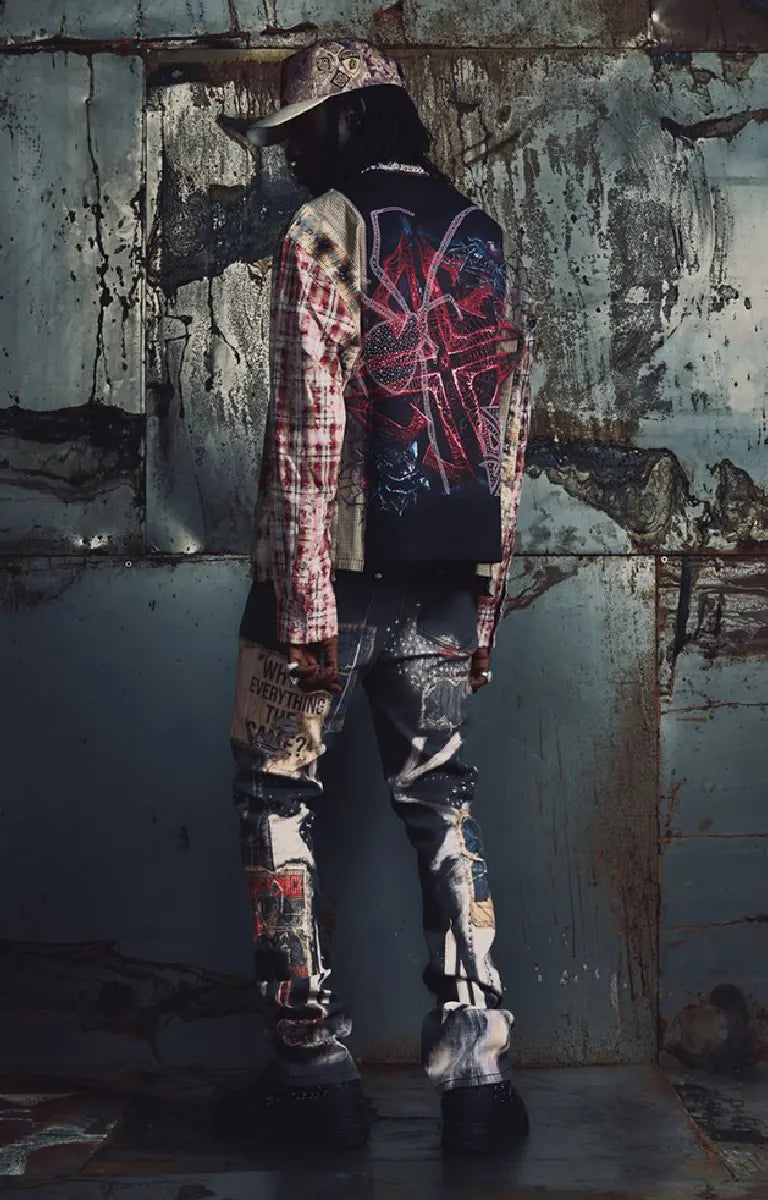 Guapi Vintage Black Chronicle Stacked Denim