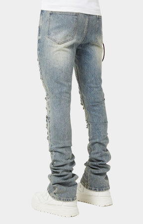 Guapi Vintage Blue Weston Denim back view