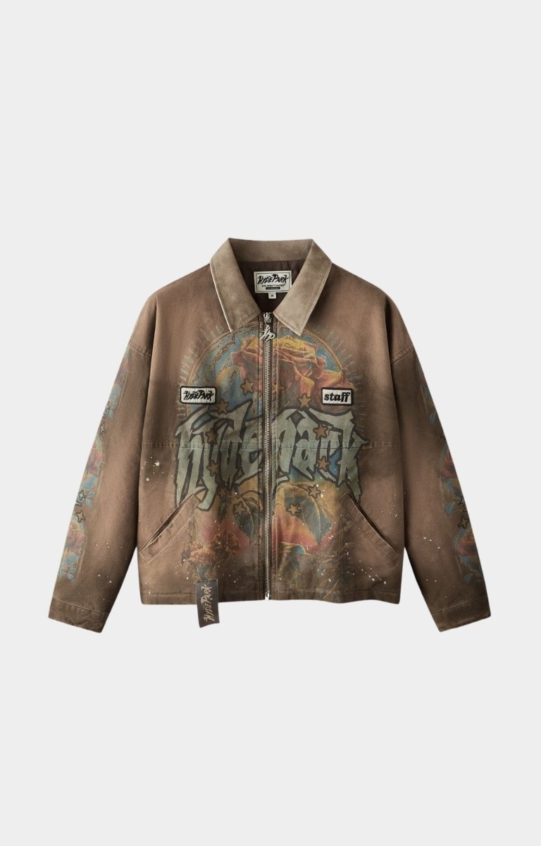 Hyde Park After Work Wear Jacket brown front view