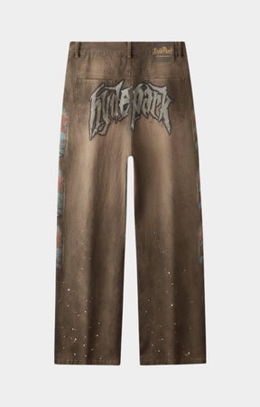 Hyde Park After Work Wear Pants brown back view