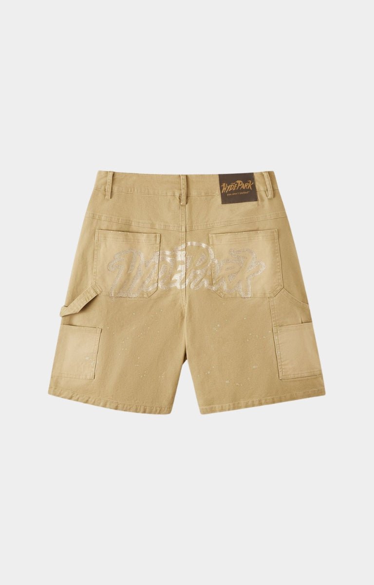 Back view of Hyde Park khaki After Work Wear Shorts 2.0 Canvas