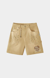 Hyde Park After Work Wear Shorts 2.0 Canvas – Khaki front view streetwear design