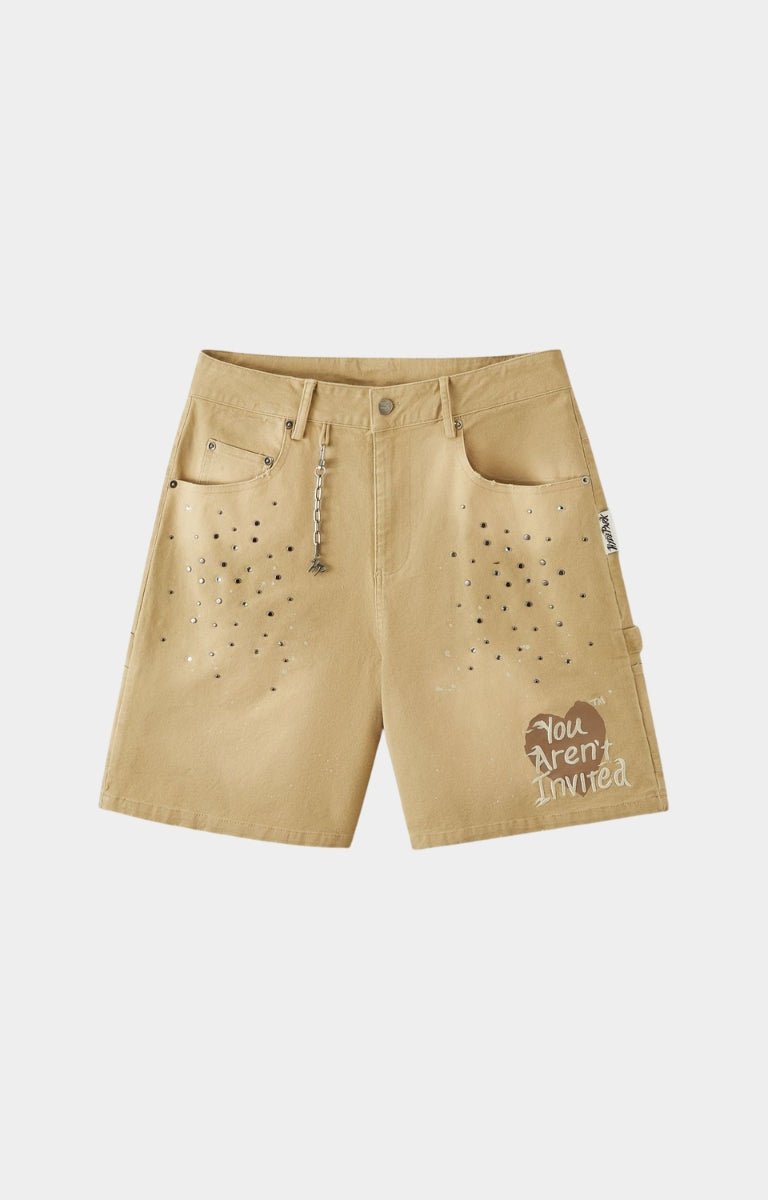 Hyde Park After Work Wear Shorts 2.0 Canvas – Khaki front view streetwear design
