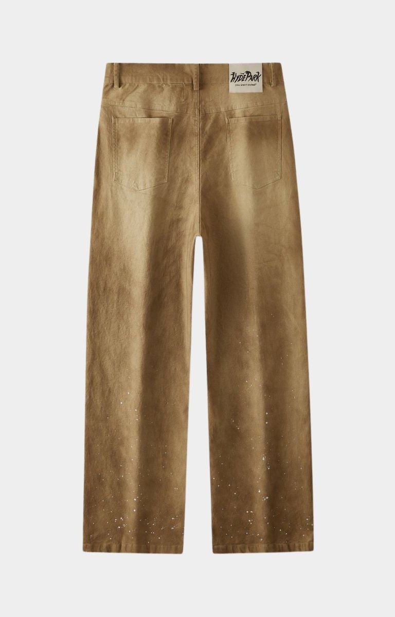Hyde Park After Work Wear Staff Pants khaki back view