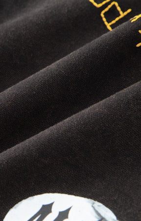 Cotton stretch fabric detail on Hyde Park x ALOCS shorts.