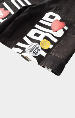 Pocket detail on Hyde Park x ALOCS Carpenter Workwear Shorts.