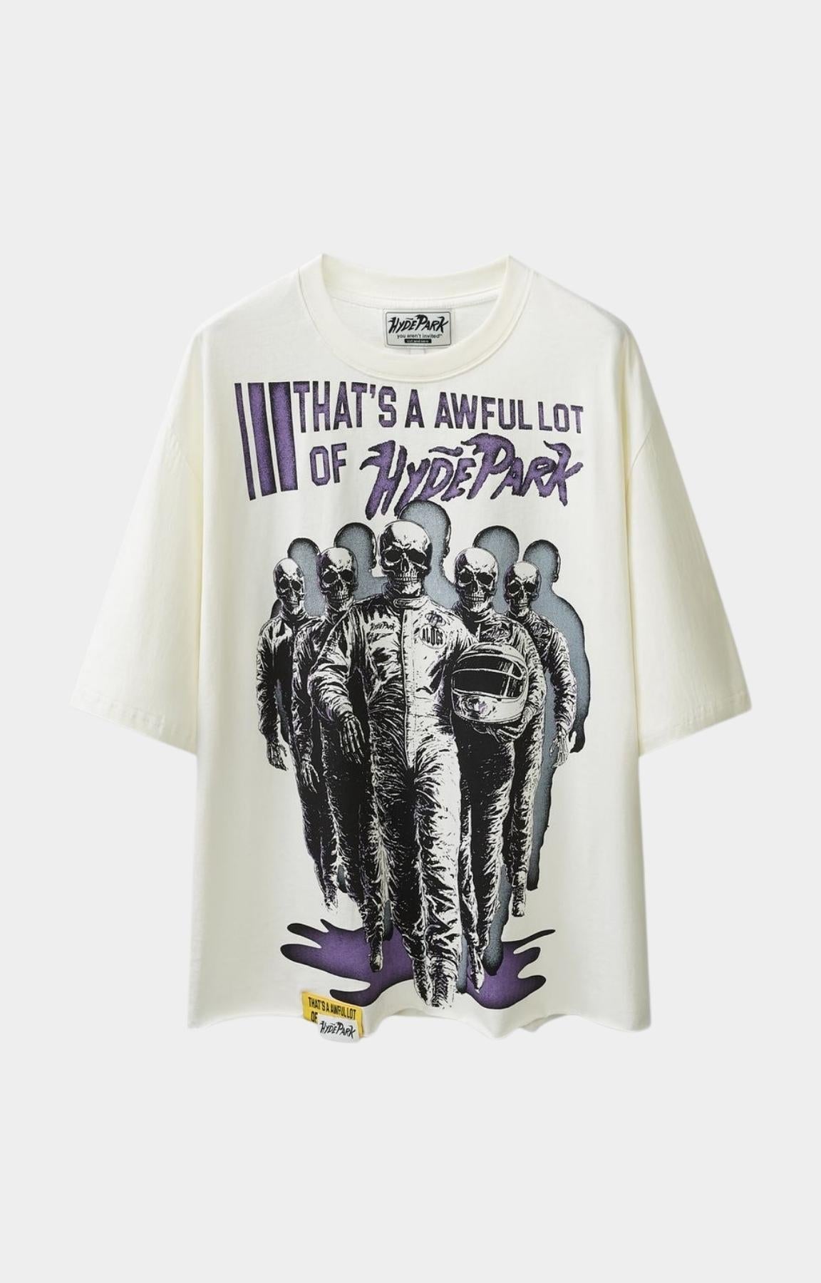 Hyde Park x ALOCS Cough Syrup Moto Racer Team T-Shirt - White
