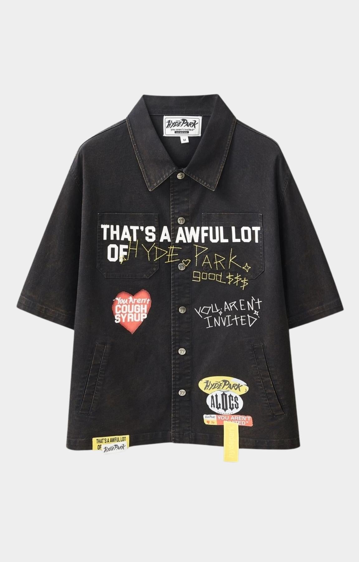Hyde Park x ALOCS Mechanic Workwear Shirt - Black