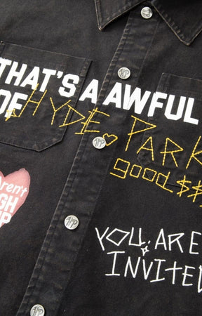 Hyde Park x ALOCS Mechanic Workwear Shirt - Black