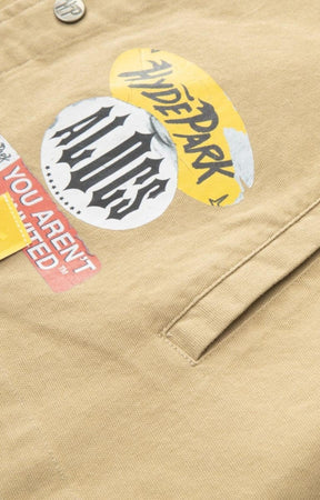 Utility chest pockets on Hyde Park x ALOCS collaboration shirt.