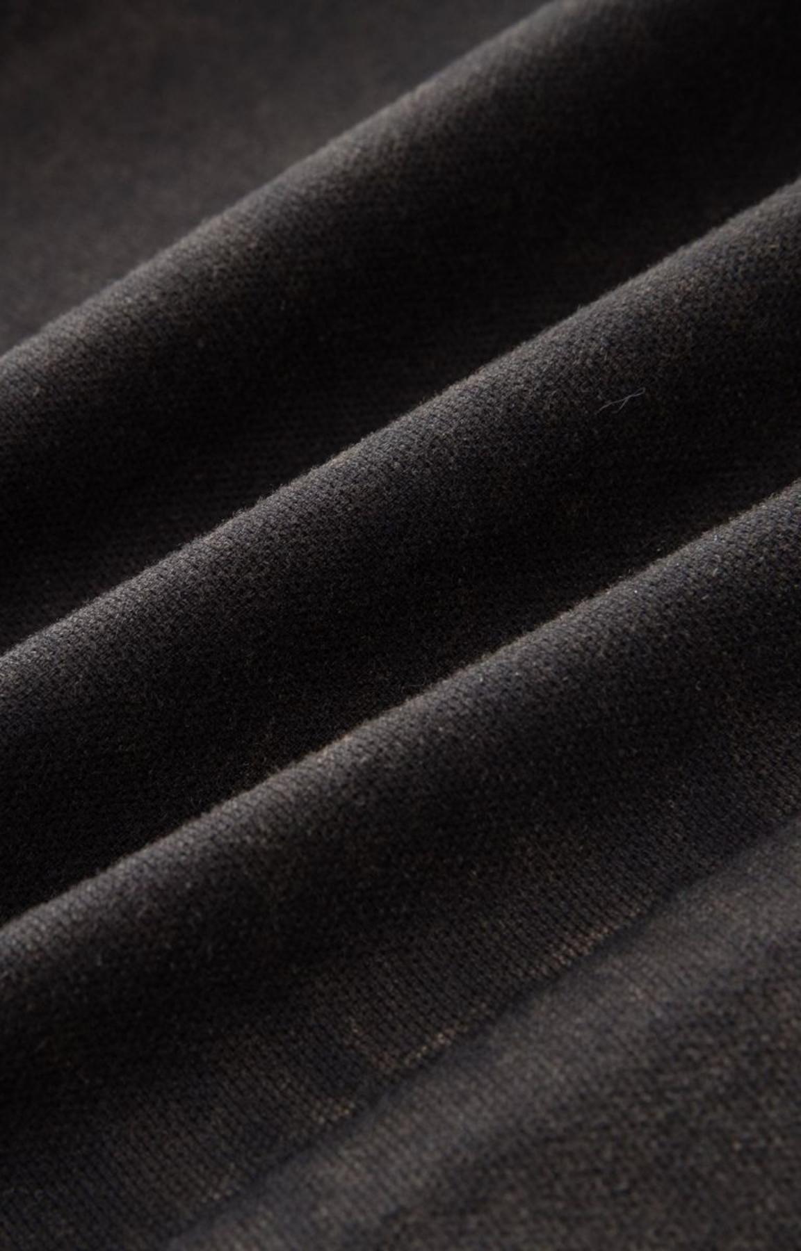 Cotton stretch fabric detail on Hyde Park x ALOCS trousers.