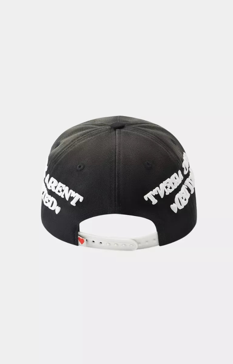 Back view of Hyde Park premium black streetwear cap.