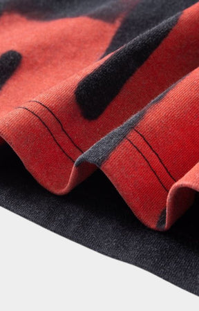 Hyde Park Catch Me If You Can Oversized Tee styled in streetwear look. close up of premium quality cotton. 