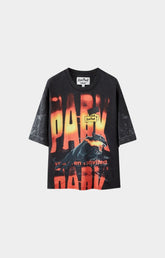 Hyde Park Catch Me If You Can Oversized T-Shirt in Black front view