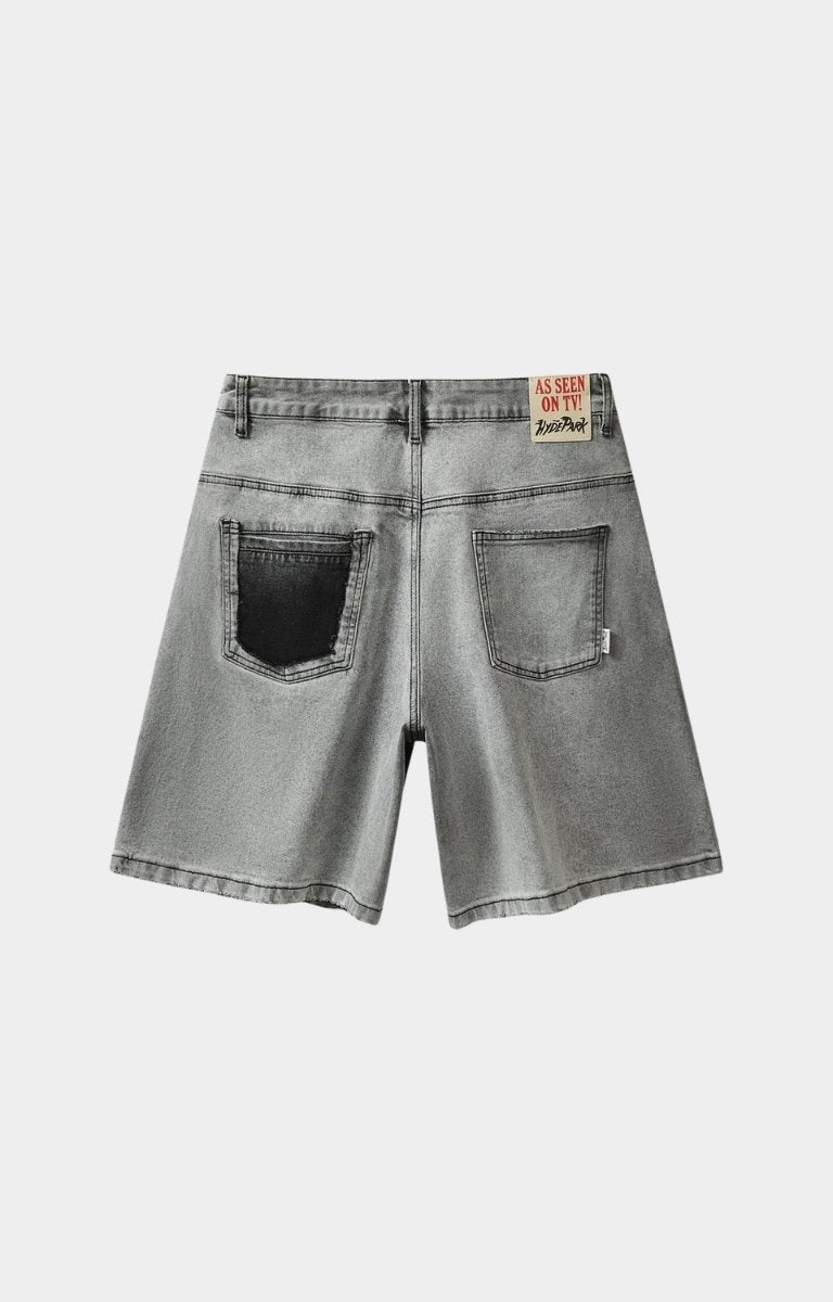 Back view of Hyde Park denim shorts