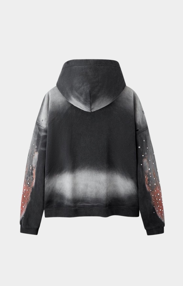 Back view of Hyde Park Divine Awakening hoodie in black