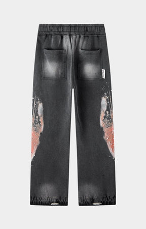 Hyde Park Divine Awakening — Throw Back Wide Leg Jogger — Black