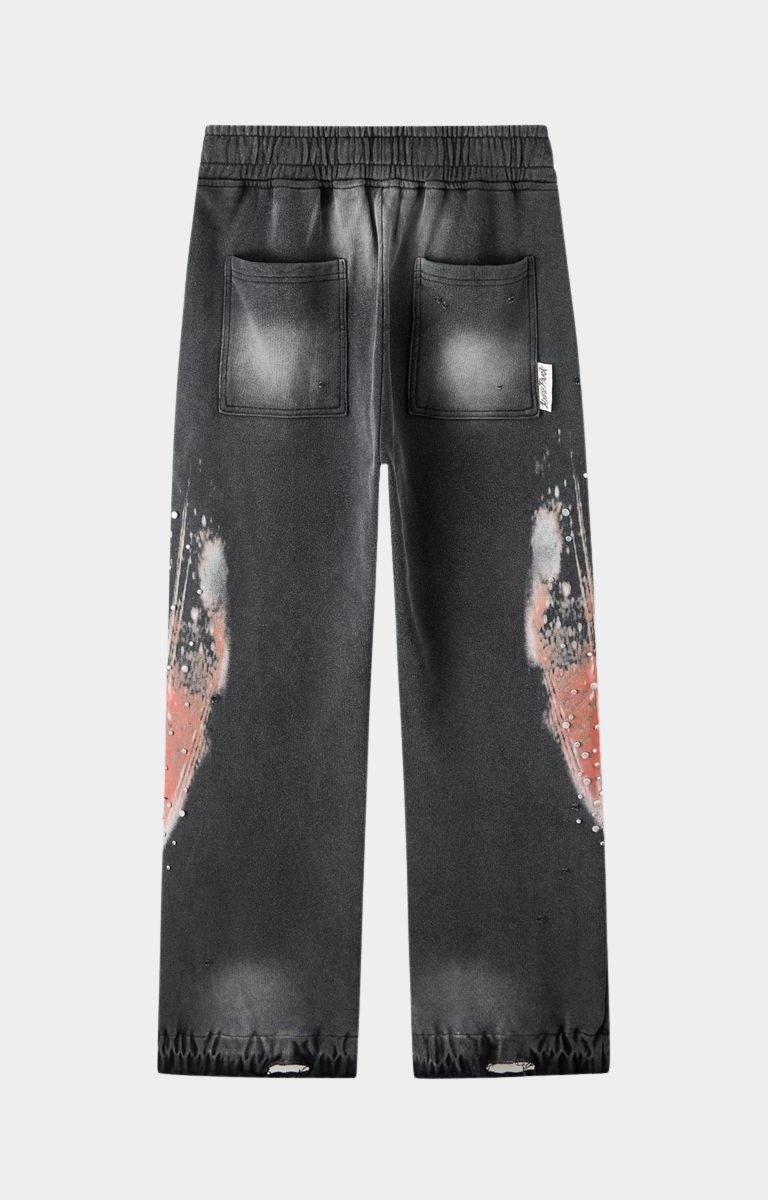 Hyde Park Divine Awakening — Throw Back Wide Leg Jogger — Black