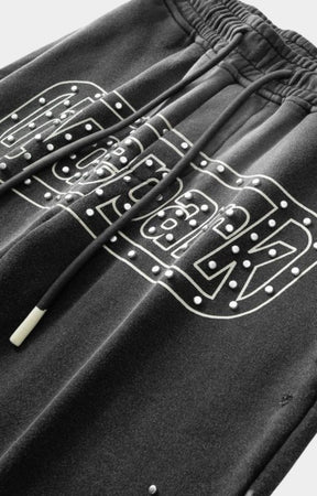 Hyde Park Divine Awakening — Throw Back Wide Leg Jogger — Black