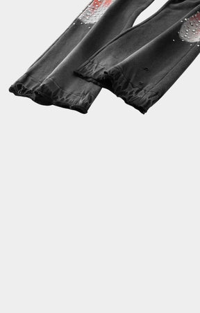 Hyde Park Divine Awakening — Throw Back Wide Leg Jogger — Black