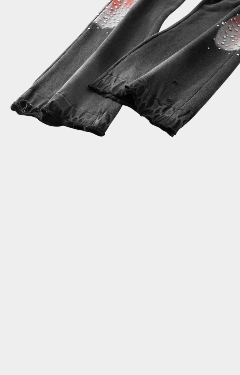 Hyde Park Divine Awakening — Throw Back Wide Leg Jogger — Black