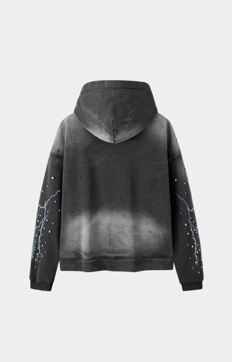 Hyde Park Grayskull Hoodie Black | Throw Back Full Zip | High