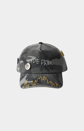 Hyde Park Off This Cash Cap Grey Camo front view streetwear hat.