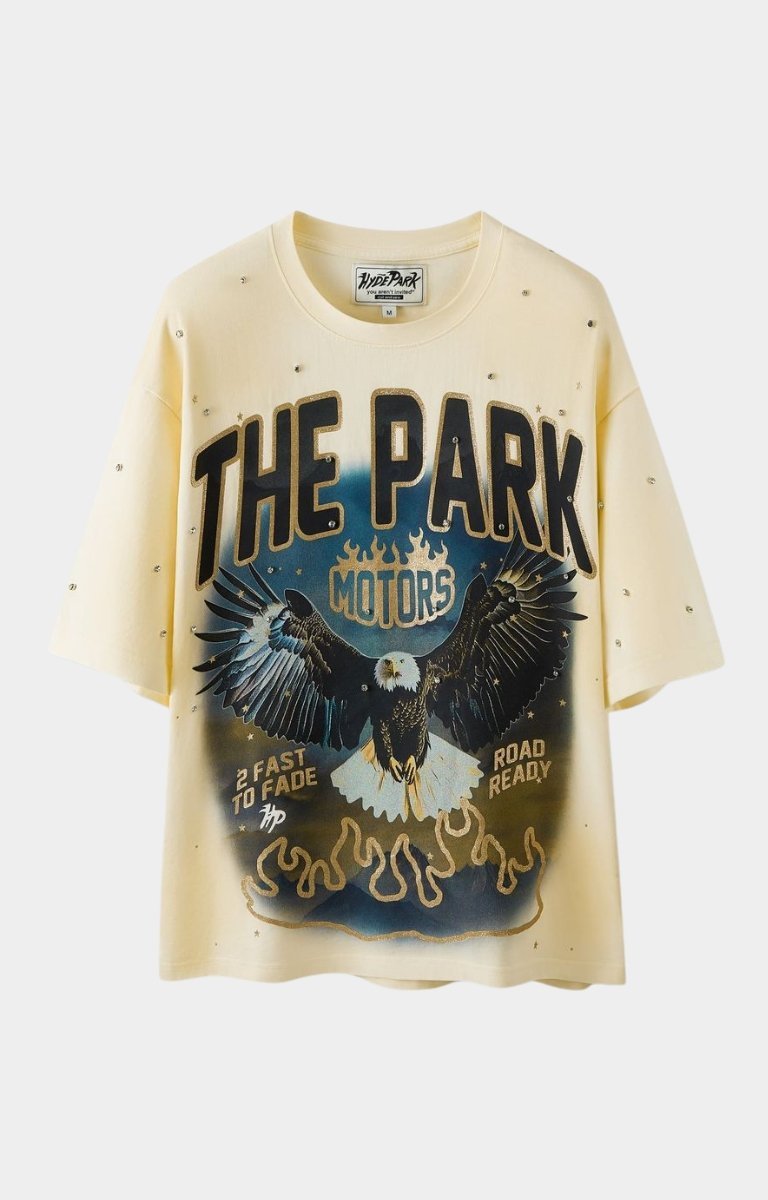 Hyde Park Motor Park Cream Streetwear Tee