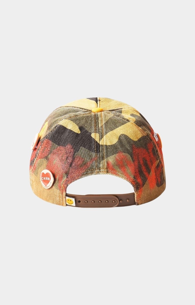 Back view of Hyde Park camo cap