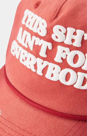 Hyde Park This Shit Ain't for Everybody Cap - Red