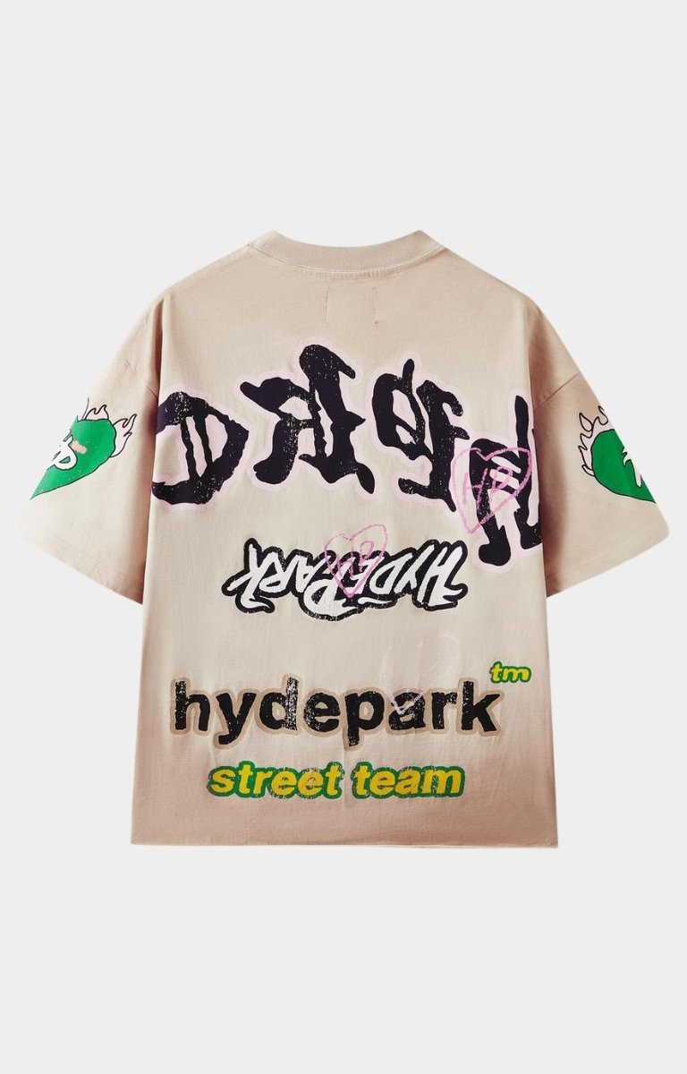 Hyde Park Street Team Crew - Mint Bubble Gum Oversized Tee