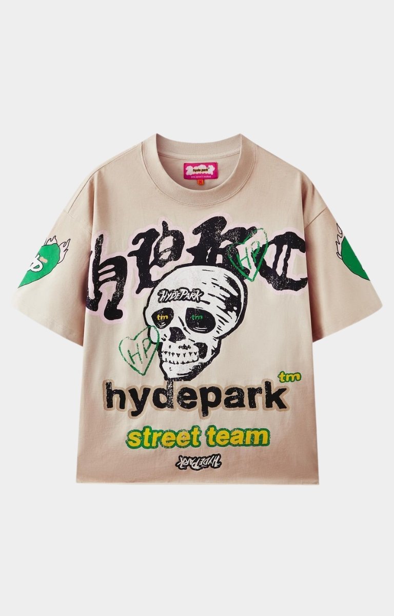 Hyde Park Street Team Crew - Mint Bubble Gum Oversized Tee