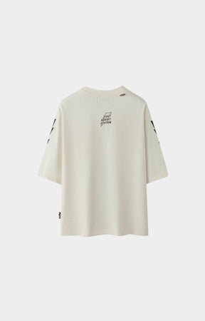 Hyde Park Super Speed Team T Shirt cream back view