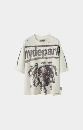 Hyde Park Super Speed Team T Shirt cream front view