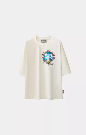 Hyde Park Surrounded by HP White Oversized T-Shirt front view