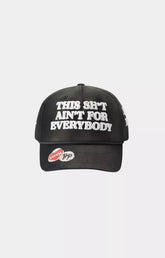 Hyde Park This Shit Ain't for Everybody black graphic streetwear cap front view.