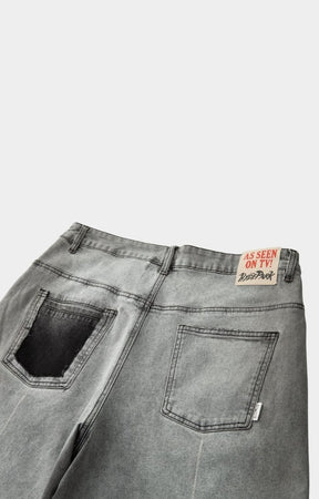 True to size fit silhouette of denim shorts