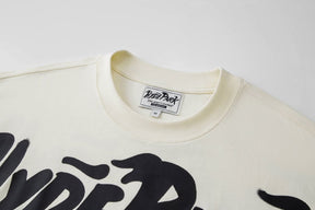 White Hyde Park Tsunami T-shirt with black text and 'Hyde Park' logo on a white background