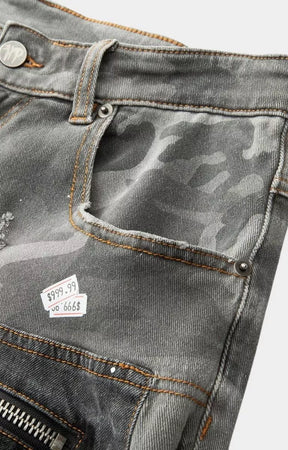 Premium Hyde Park upcycle streetwear shorts with graphic artwork.