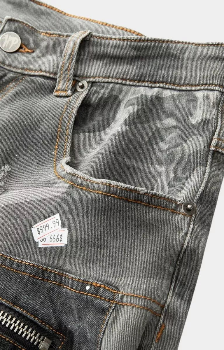 Premium Hyde Park upcycle streetwear shorts with graphic artwork.