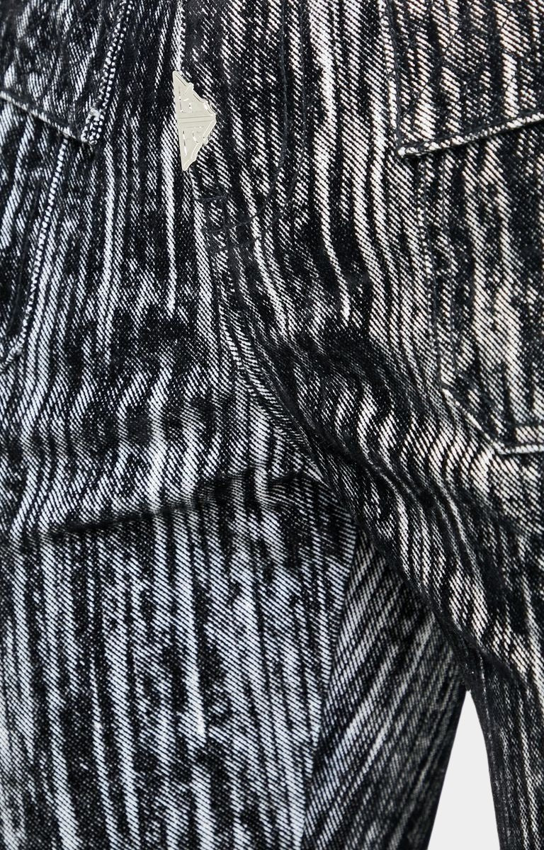 Guapi Iron Grey Cargo Denim V2 – Stacked Skinny Cargo Jeans