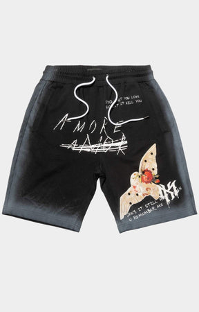 Makobi Amore Shorts Black front view