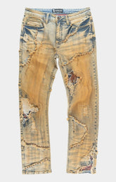 Front view of Makobi Ferdoni Jeans Dirt Wash – premium streetwear denim.
