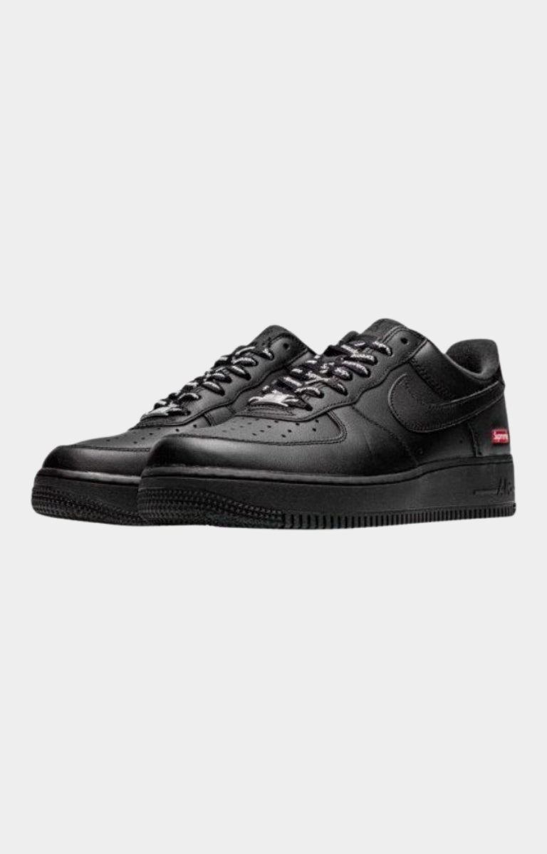 Nike x Supreme Air Force 1 Low Mini Box Logo Black front view